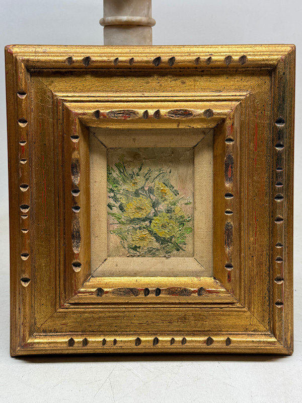 Framed painting floral still life