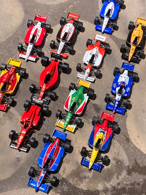 group of formula one cars