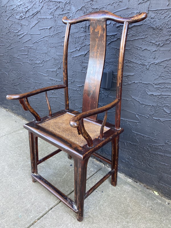 Hand carved Chinese arm chair
