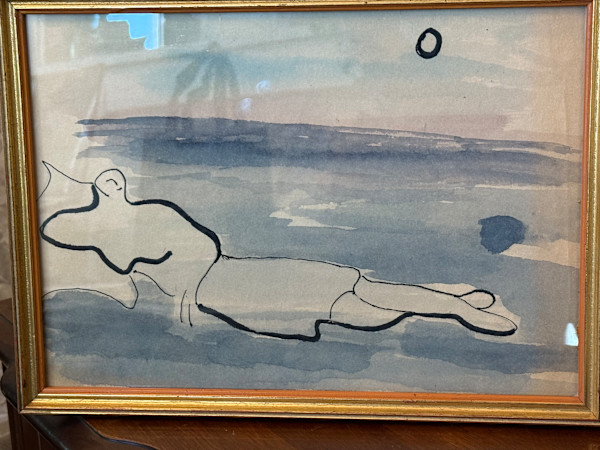 Modern Henri Moore style figure