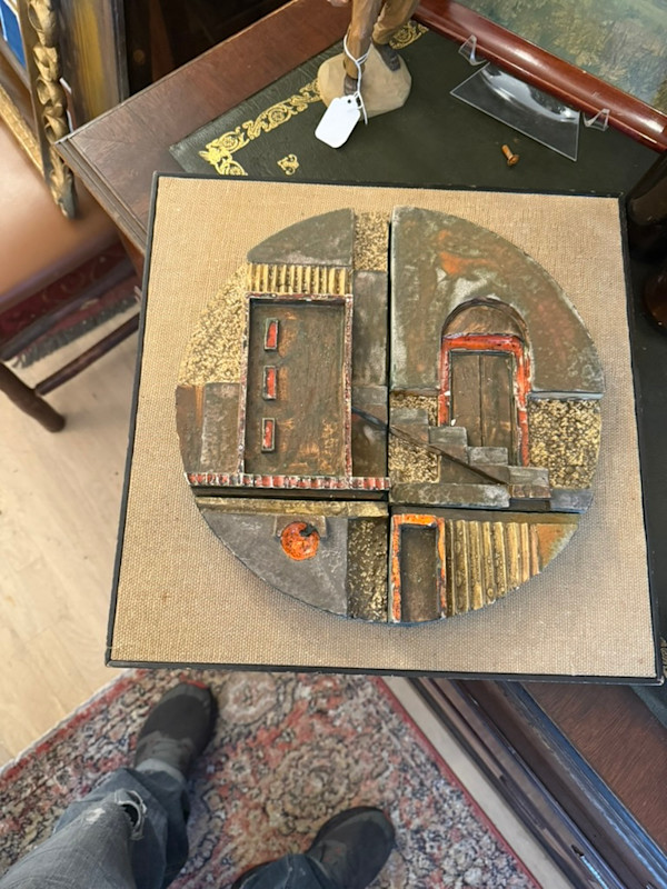 Ceramic circular modern city scape (Harris Strong?)