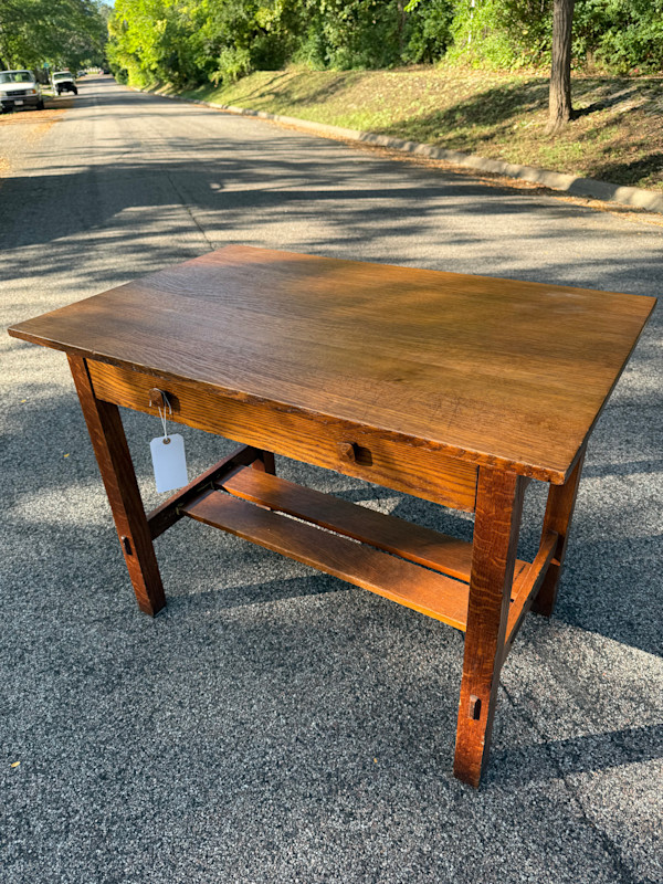 Stickley brothers mission oak desk