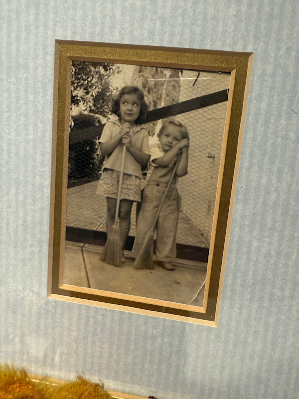 framed vintage photograph