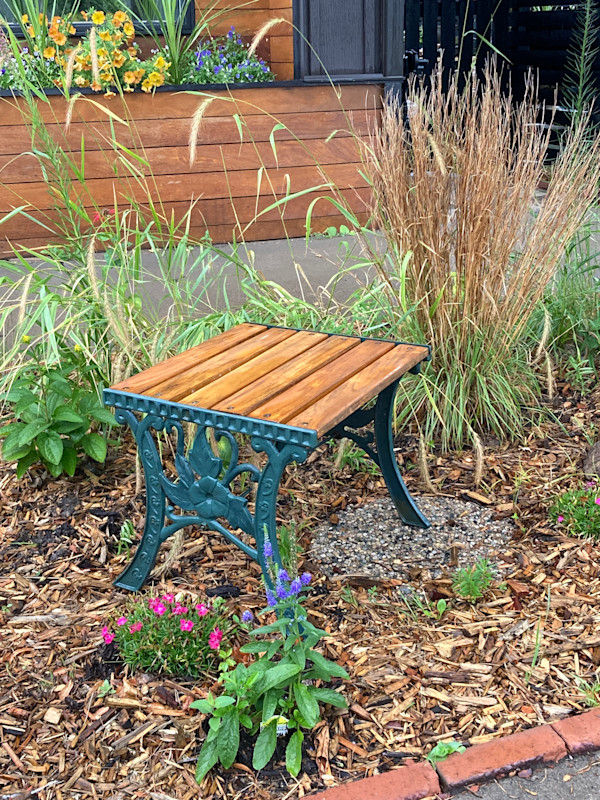 Small garden bench