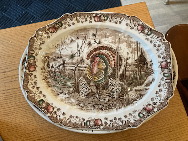 Large Johnson Brothers "His Majesty" turkey platter