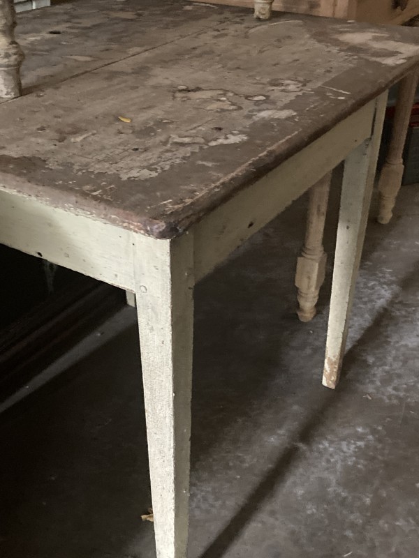 Painted early primitive table