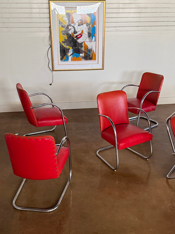 Wolfgang Hoffman Art Deco chrome chair