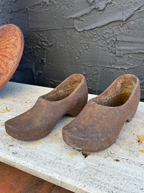 Cast iron garden clogs