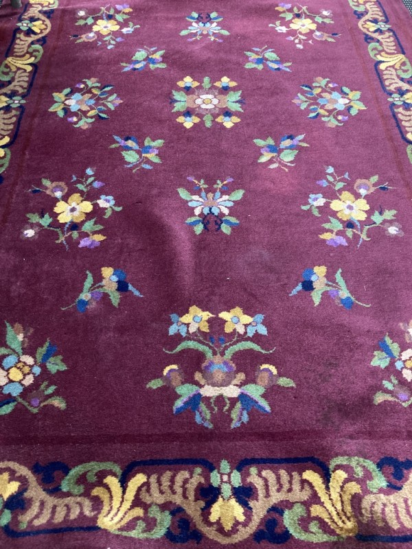 1920's Chinese wool rug