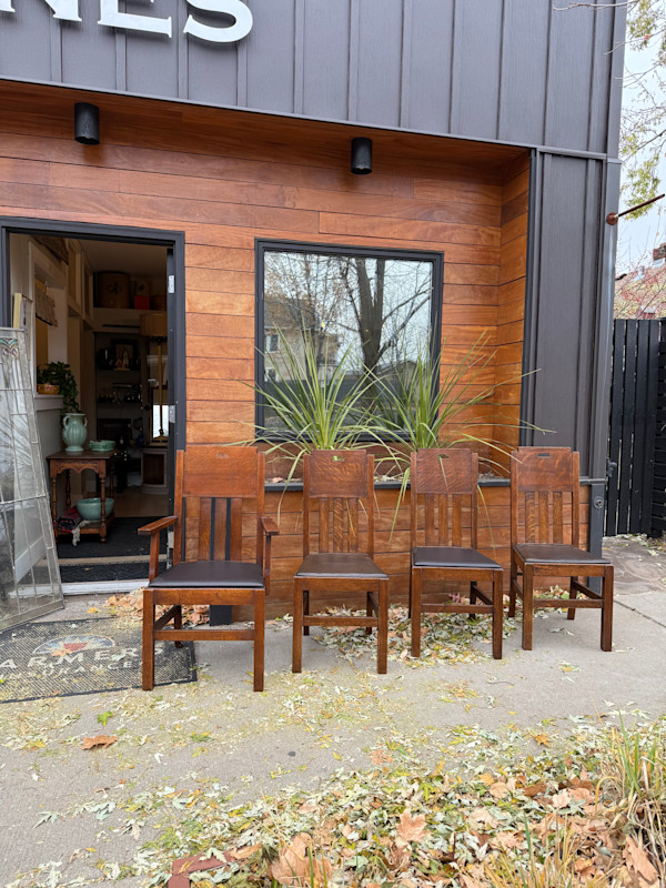 Set of 4 mission dining room chairs