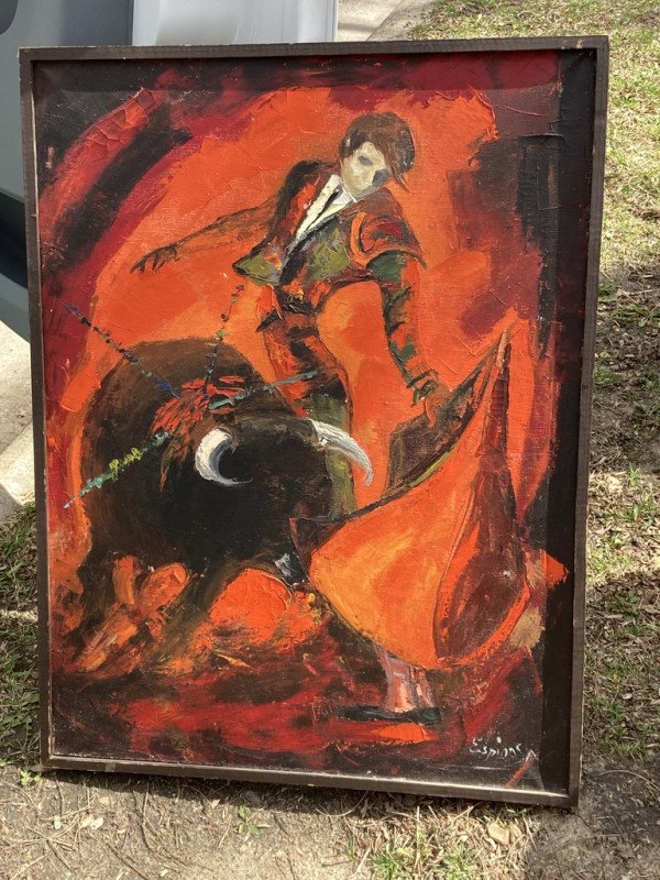 Original painting on canvas - Bull Fighter