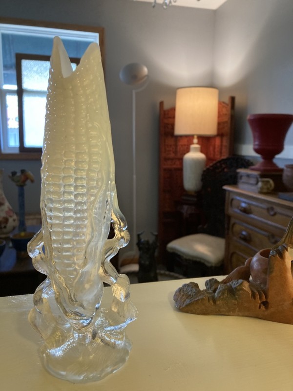 Northwood Victorian corn vase