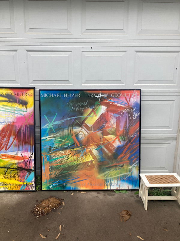 framed abstract poster