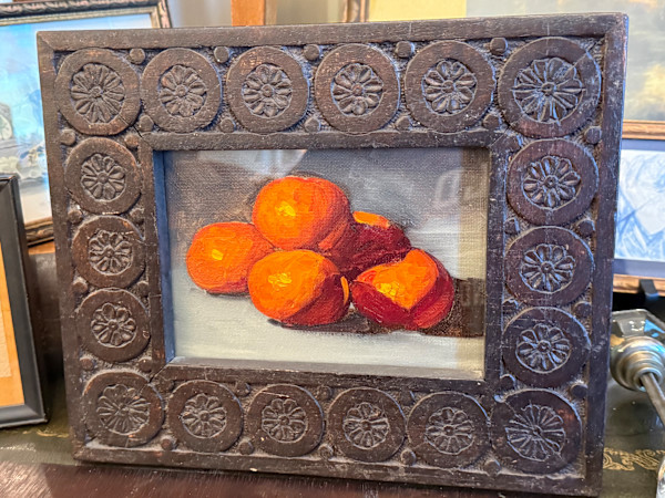 Framed mini painting of oranges