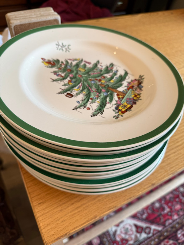 SPODE Christmas tree set