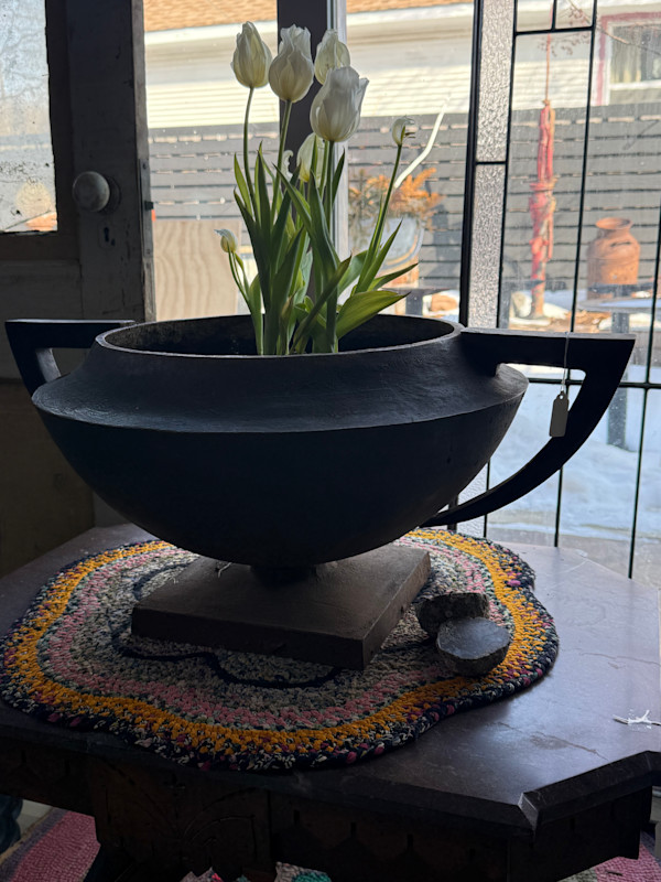 Cast Iron arts n crafts era urn
