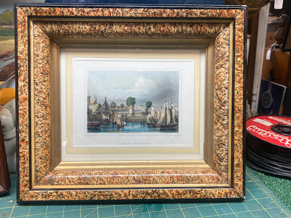 Hand colored engraving circa 1860's ~ Chateau Trompette