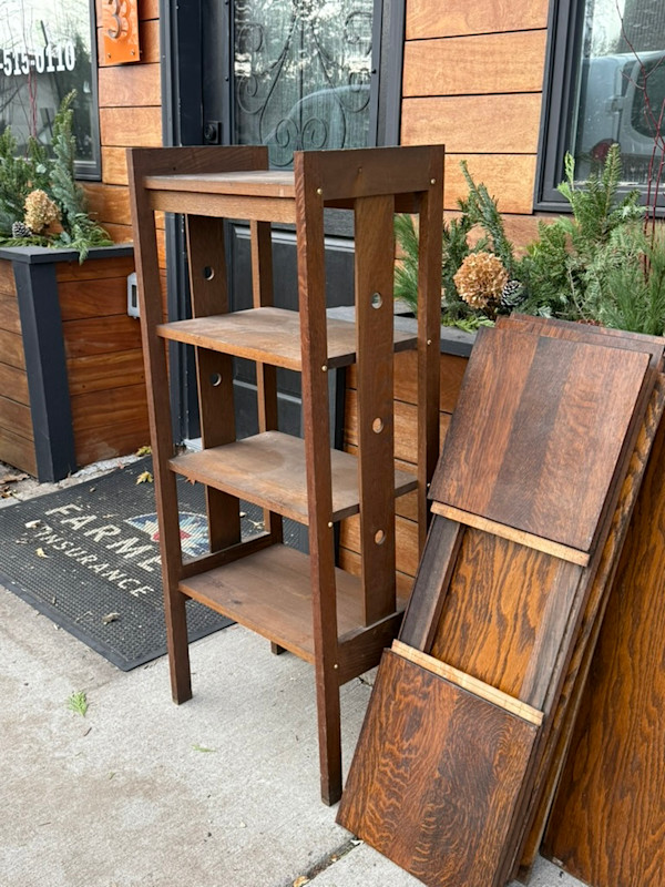 Mission oak bookcase