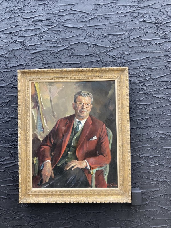 Framed painting portrait by William Draper