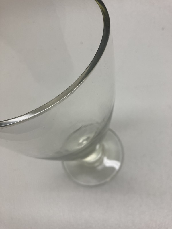 Tiffin clear glass flower vase