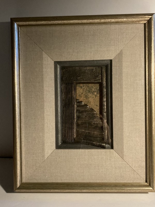 F. McLain original ceramic framed sculptural stairwell - STRONG gallery