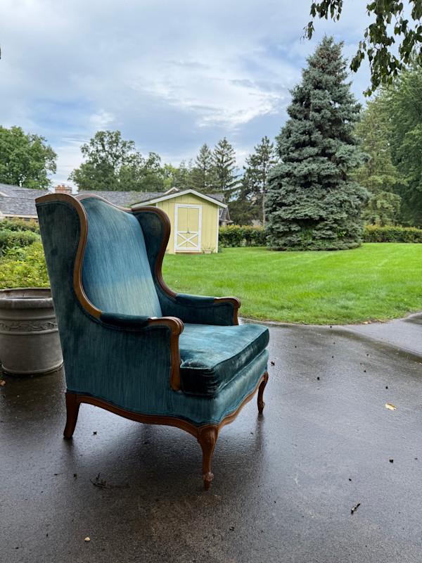 vintage upholstered chair