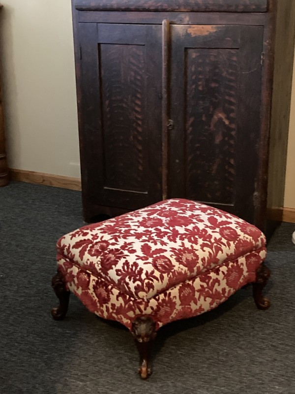 upholstered 1930's ottoman