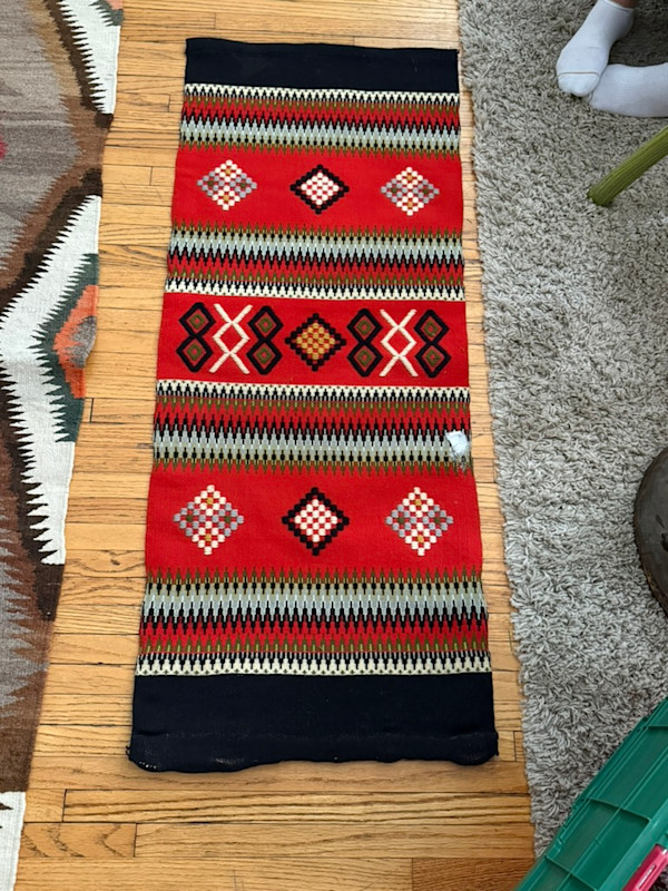 Swedish wool woven runner
