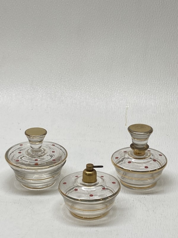 Art Deco Perfume dresser set