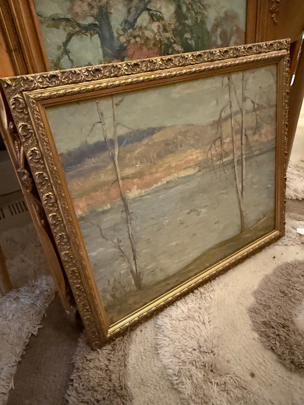 Carl G. T. Olson original painting on canvas summer landscape #47