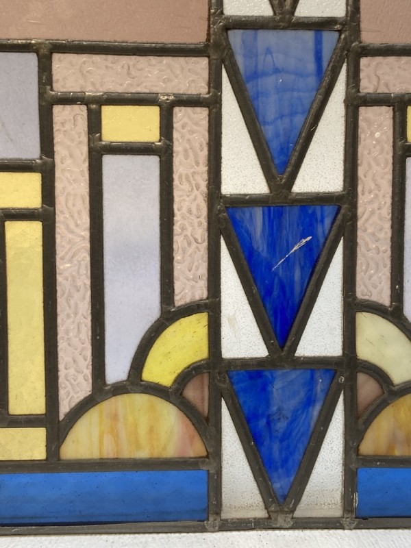 ART DECO stained glass panel