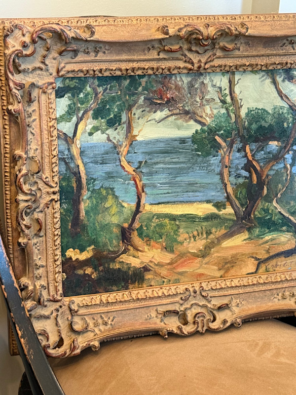 Carl G. T. Olson original painting on board landscape  #139, Image 2.