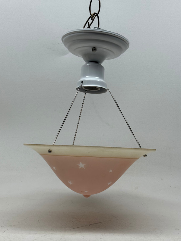 Art Deco Star motif bedroom light fixture