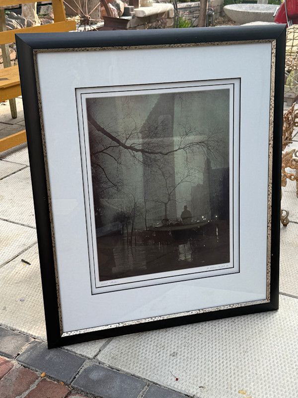 framed steichen print
