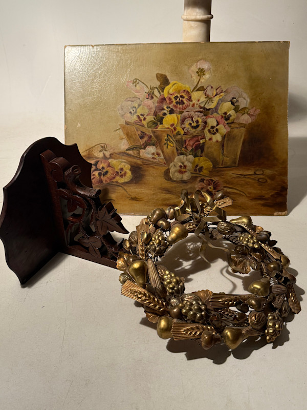 Brass holiday wreath