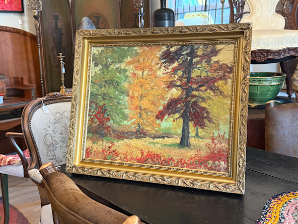 Carl G. T. Olson  original painting on board fall landscape #107, Image 3.