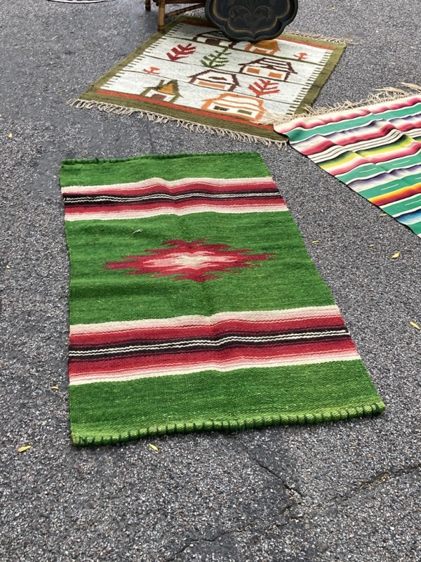Vintage woven area rug