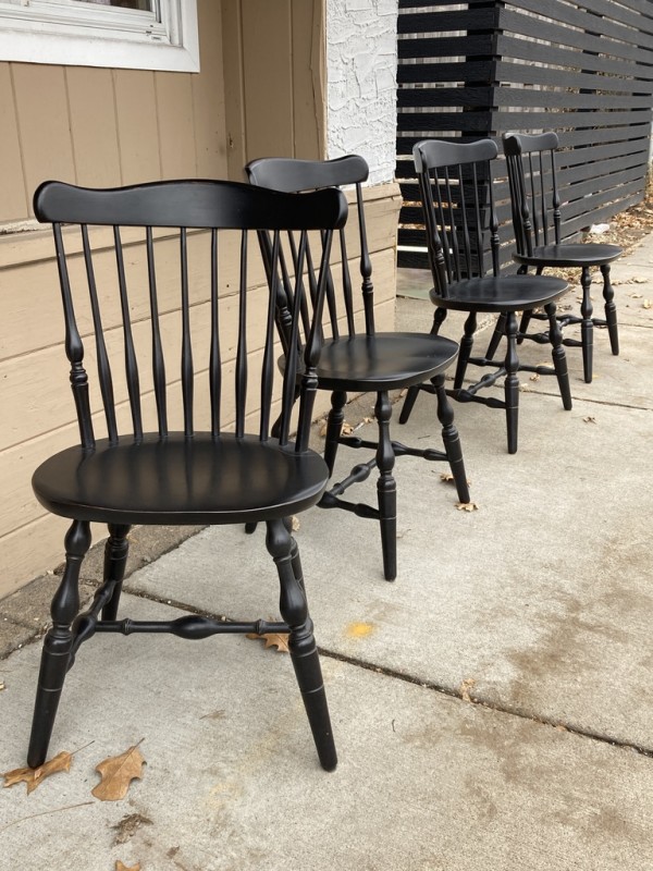 4 Bent Brothers Windsor chairs
