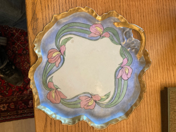 art nouveau plate