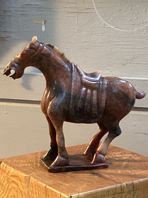 vintage soap stone horse