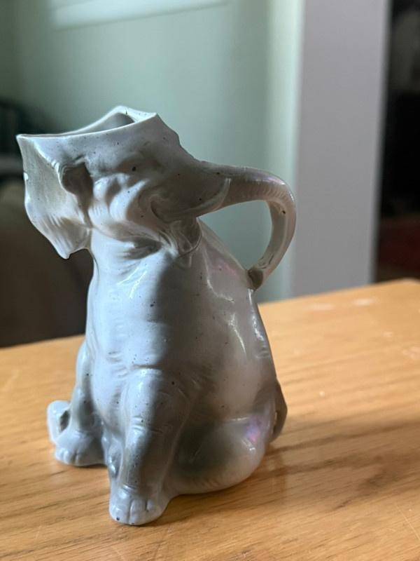 vintage German porcelain elephant creamer