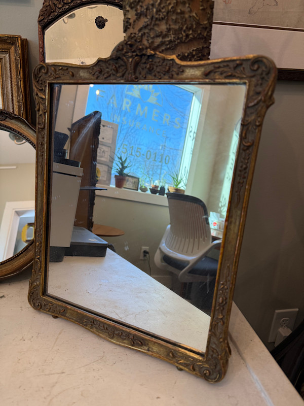 ornate small mirror