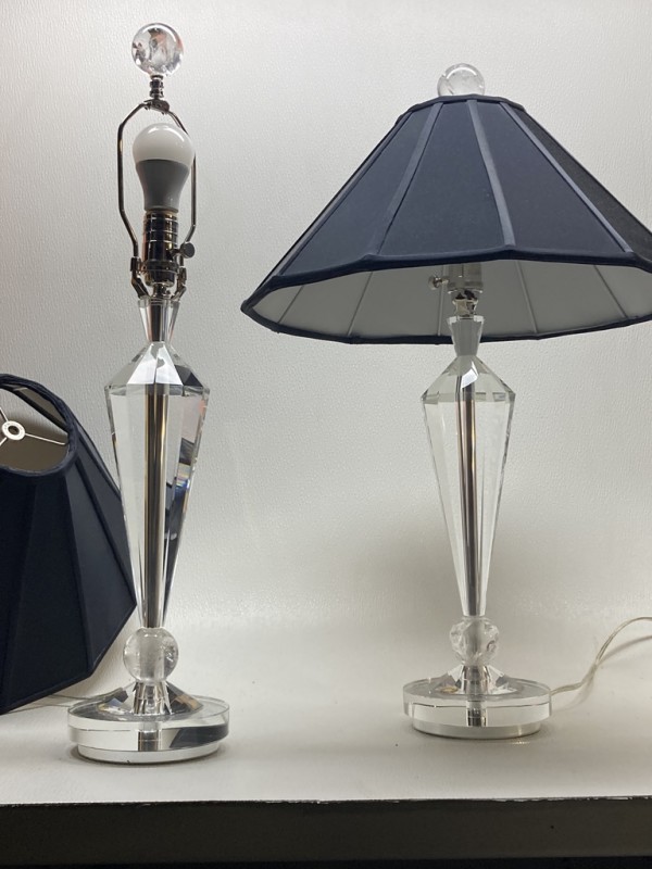 Crystal Schonbek table lamps