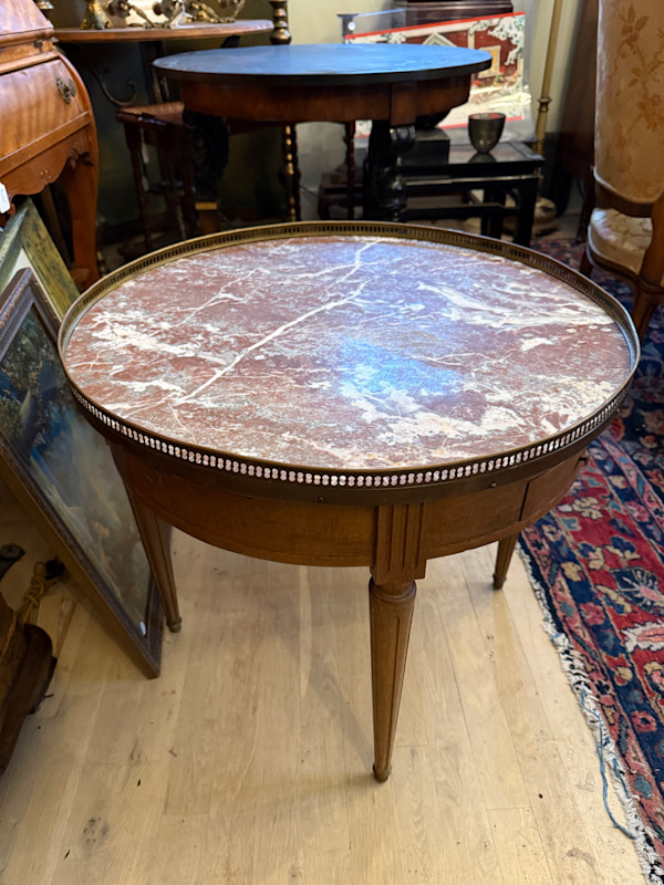 Marble top side table