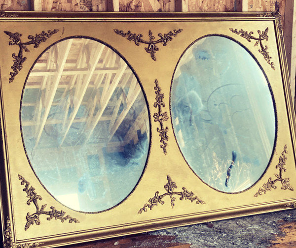Large traditional double mirror