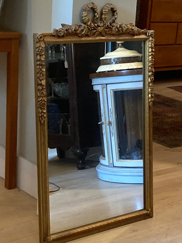 Framed vintage mirror