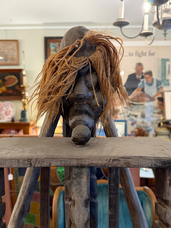 Carved African cd holder