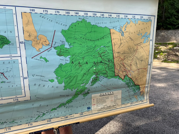 Vintage Alaska map, Image 1.