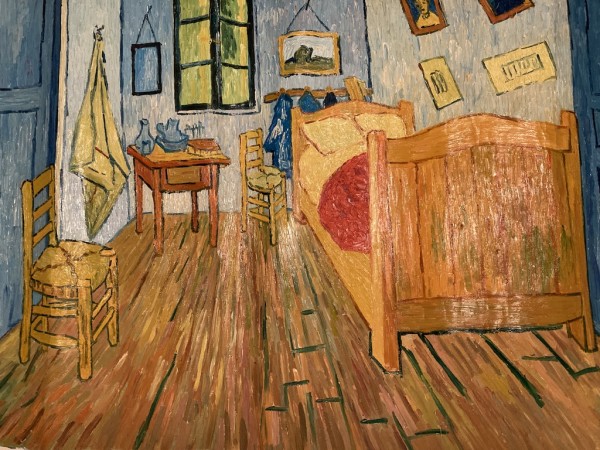 Unframed painting print of Van Gogh's bedroom