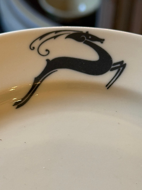 Bauscher Art Deco salad plates, Image 1.